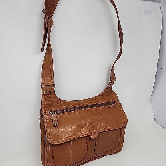 Fossil Purse Handbag Shoulder Vintage Y2K Brown Leather - Picture 3 of 16